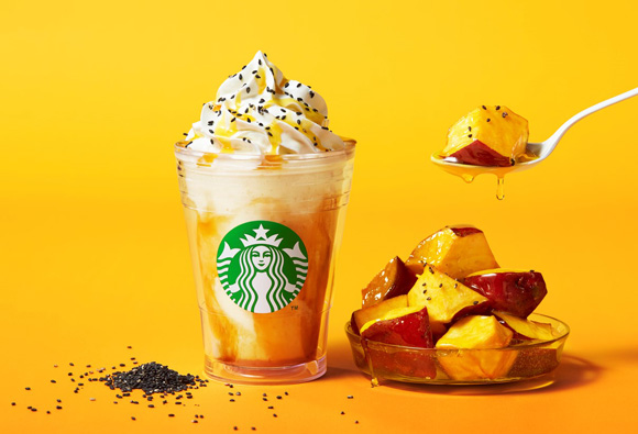 【Starbucks Coffee】大学芋をまるごとブレンド。秋の味覚さつまいもの素材感まで存分に楽しめる『大学芋 フラペチーノ®』を9月23日（水）より発売。
