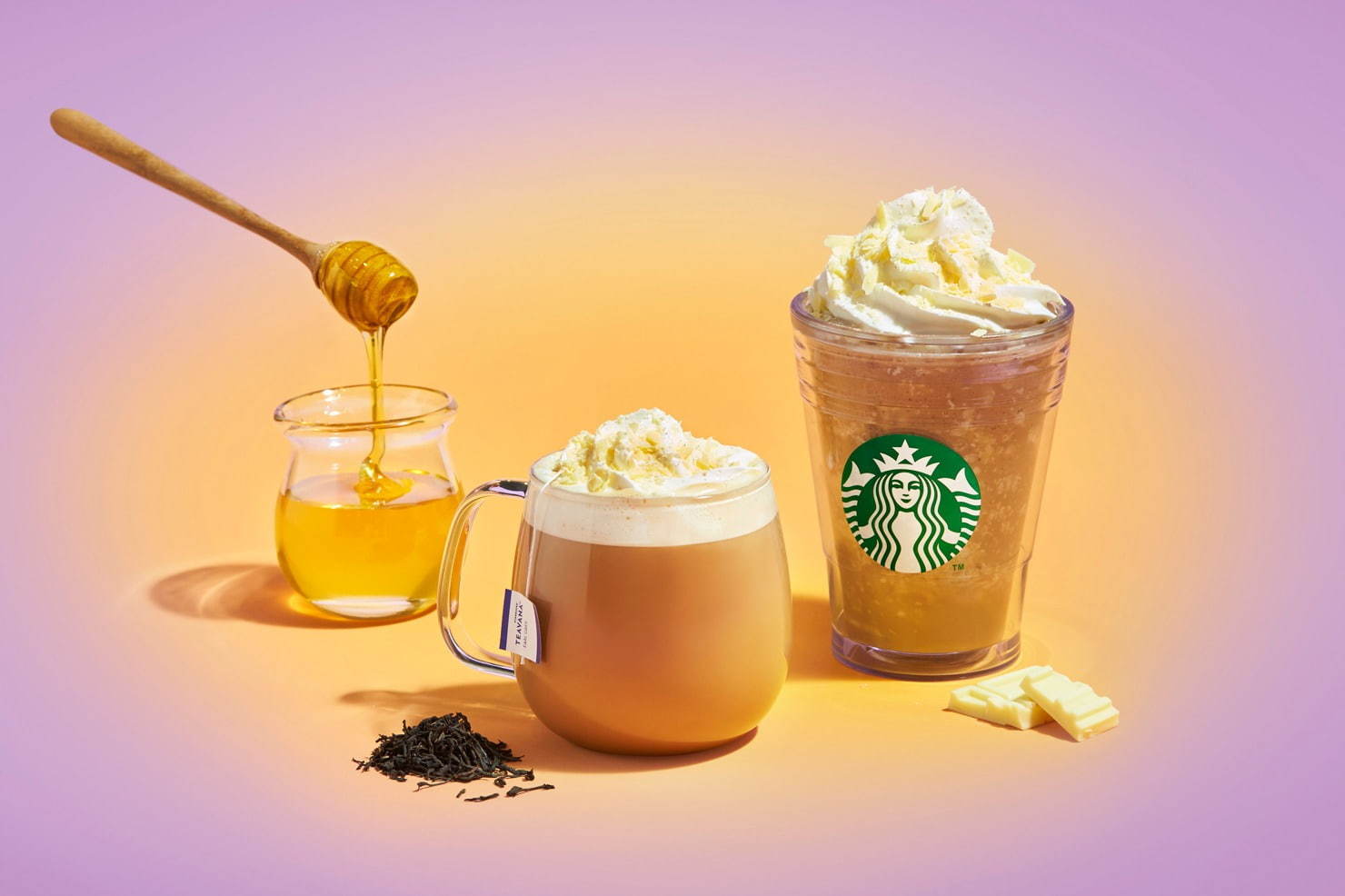 【Starbucks Coffee】華やかな香りと紅茶の深みを引き立たせたアールグレイ ティーとミルクのハーモニーを楽しむ『アールグレイハニーホイップ フラペチーノ® 』を発売。