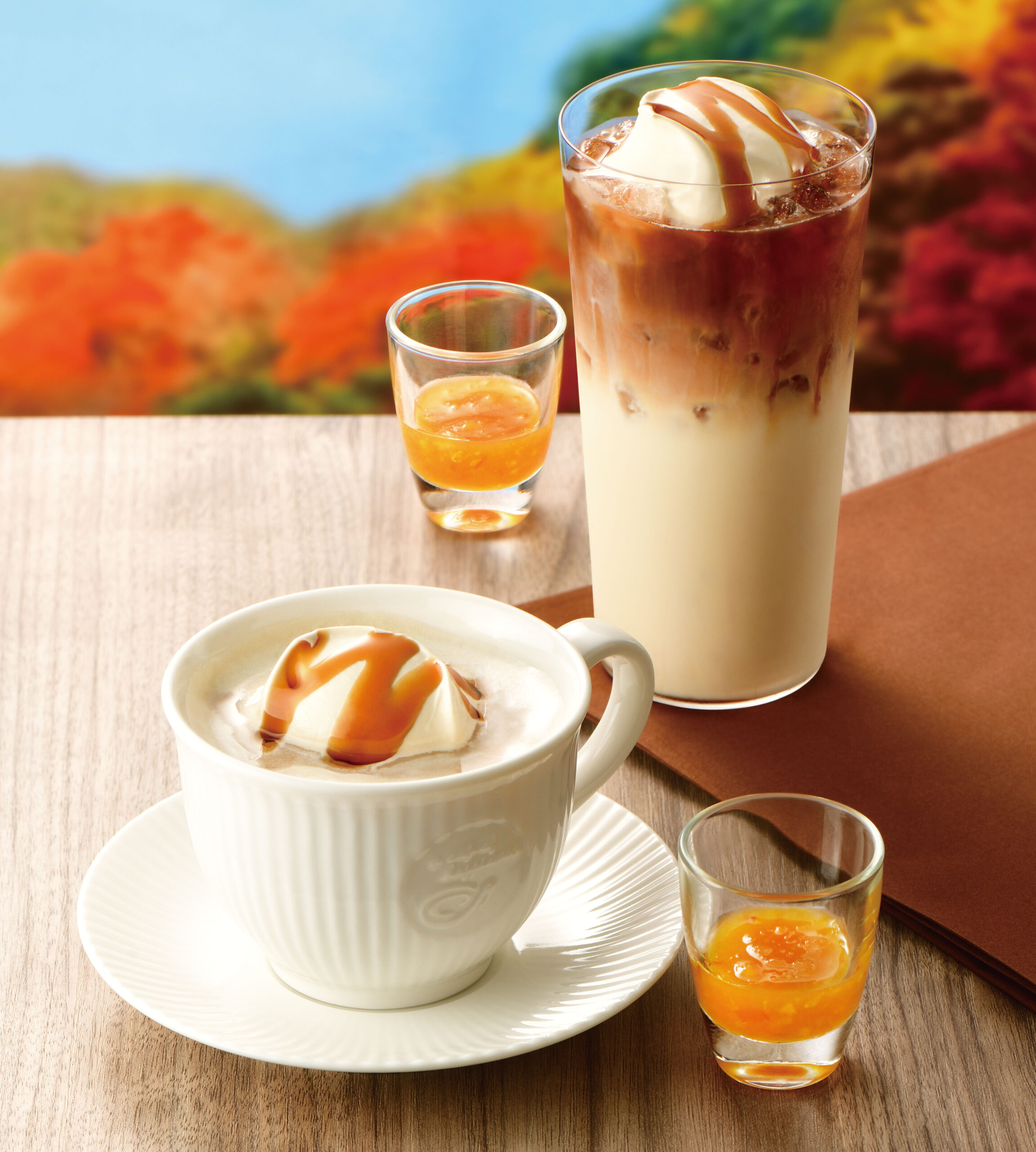 【CAFE de CRIE】風味豊かな沖縄県産の黒糖を使用した『黒糖ミルクコーヒー』など、九州・沖縄の食材を使用した新メニューを発売。